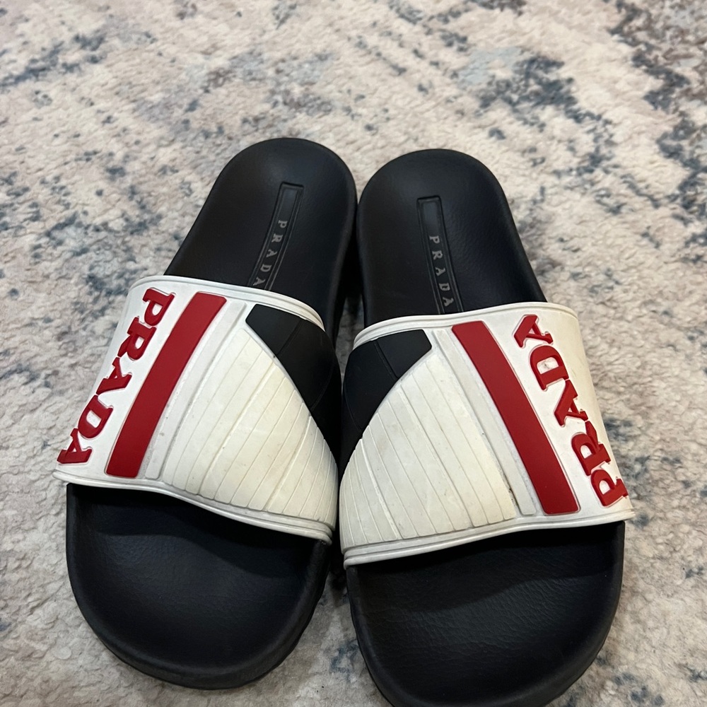 Mens Prada Slides. Authentic - image 1